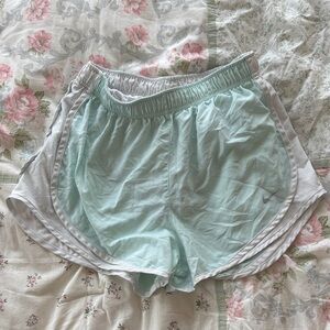 Nike Women's Tempo Athletic Shorts - Teal and White